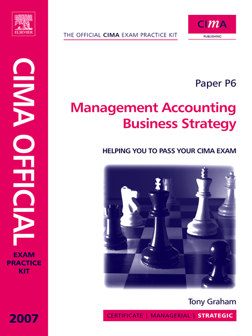 Upplýsingar um CIMA Exam Practice Kit Management Accounting Business Strategy eftir Tony Graham - Biðlisti